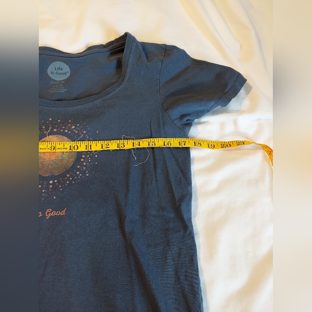 Life Is Good Blue Women's Graphic Tshirt Bundle - Metallic Sun & Star - S - Picture 6 of 10
